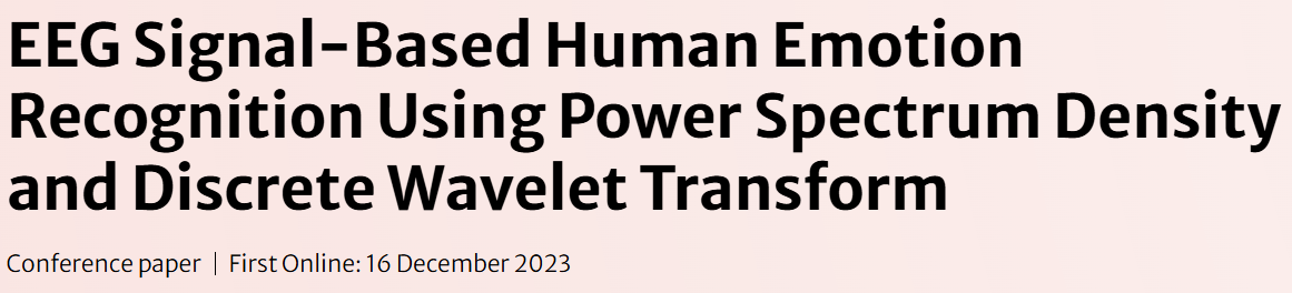 EEG-based Emotion Classification